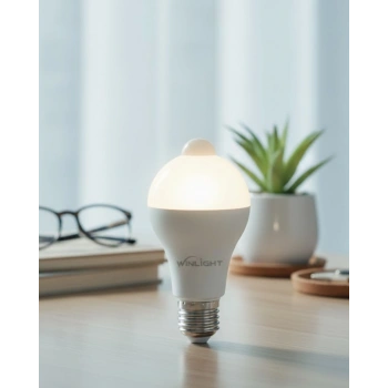 Otomatik Yanan Sensörlü LED Ampul Ev ve Ofis Kullanımına Uygun