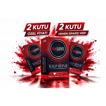 OXLove Kalp Ritmi Prezervatif 10’lu 2 Kutu Toplam 20 Adet – Uzun Süreli Güvenli Koruma