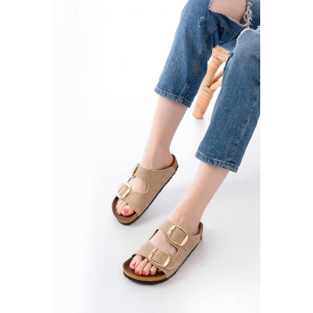 P-101 Bej Günlük  Kadın Terlik