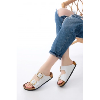 P-101 Beyaz Günlük Kadın Terlik