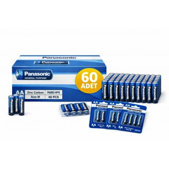 Panasonic AA Kalem Pil Zinc Carbon R6 1.5V General Purpose 4lü 15Paket