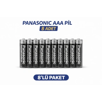 Panasonic AAA R03 İnce Pil Zinc Carbon Extra Heavy Duty 2’li 4 Paket