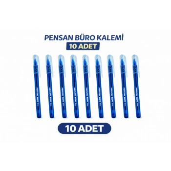 Pensan Büro Tükenmez Kalem 1.0 mm Mavi 10 Adet