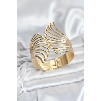 Pirinç Gold Renk Vintage Kadın Bileklik