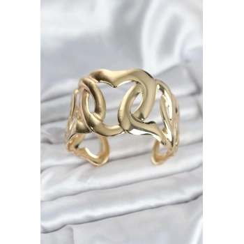 Pirinç Gold Renk Vintage Kadın Bileklik