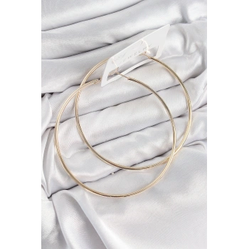 Pirinç Halka Model Gold Renk Kadın Küpe