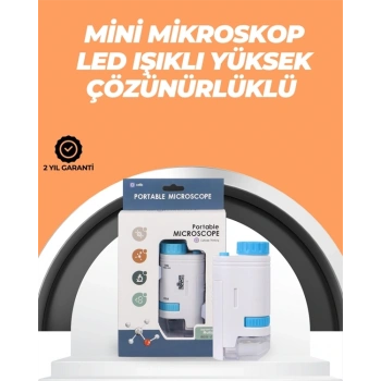 Portatif El Mikroskop – LED Işıklı, Aynı Anda Net Odaklama