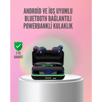 Powerbank Özellikli Bluetooth 5.1 Kulaklık Oyun ve Müzik İçin