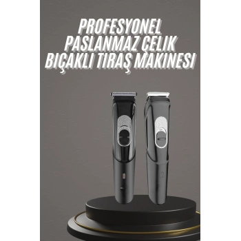 Pro Şarjlı Saç Sakal Tıraş Makinesi Ense Kesme Makinesi Lazer Öncesi Kısaltma