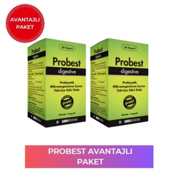 Probest Digestive Probiyotik 20 Kapsül 2 Adet - Avantajlı Paket