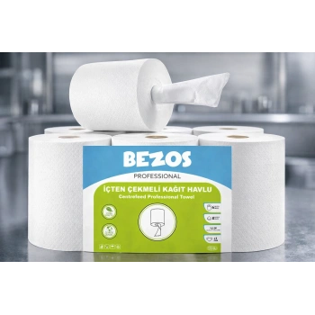 Professional İçten Çekmeli Kağıt Havlu 6’lı Koli | Endüstriyel & Yoğun Kullanım