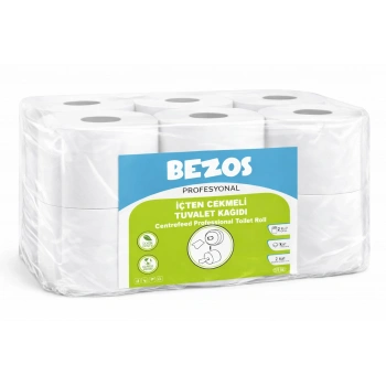 Profesyonel İçten Çekmeli Tuvalet Kağıdı 12 Rulo | Mini Cimri | 2 Katlı %100 Selüloz