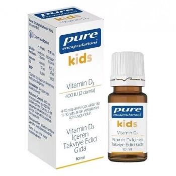 Pure Encapsulations Kids Vitamin D3 400 Damla 10 ml
