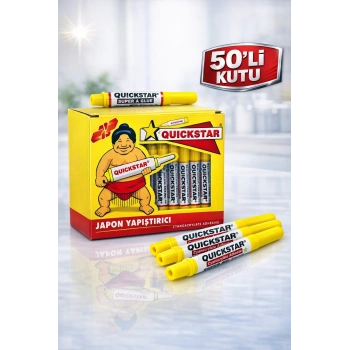 Quickstar Japon Yapıştırıcı 3g Süper Glue Siyanoakrilat Hızlı Yapıştırıcı 50 Adet