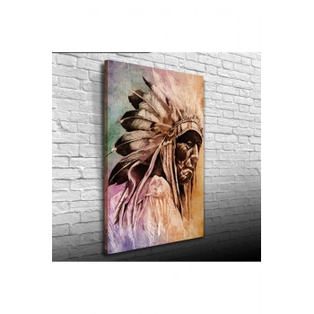 Redskin Kızılderili Canvas Tablo (50x70)