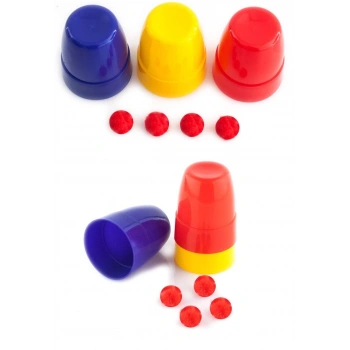 Renkli Kupalar ve Toplar Sihirbazlık Seti - Başlangıç Seviyesi Sihir Malzemesi