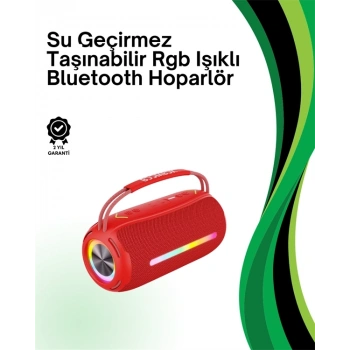RGB Işıklı Taşınabilir Hoparlör – Çoklu Bağlantı Desteği