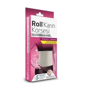 Roll Karın Korsesi Ayarlanabilir Bedenli 26 cm