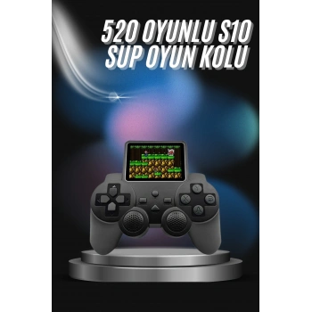 S10 Gamepad 520 Oyunlu Klasik Taşınabilir Retro Oyunlar Oyun Konsolu El Atarisi