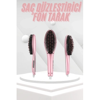 Saç Fırça Akıllı LCD Ekran Pratik Saç Düzleştirici Tarak Pratik Taşınabilir