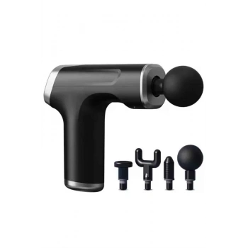 Şarjlı Masaj Tabancası 4 Başlıklı Mini Masaj Tabancası ve Masaj Aleti