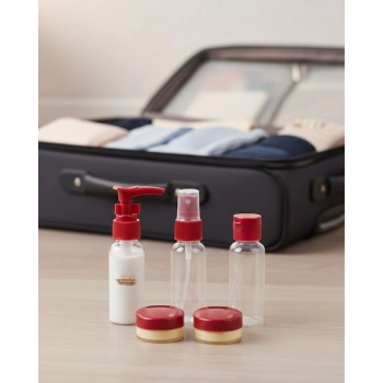 Seyahat İçin 5’li Şeffaf Kozmetik Organizer Seti