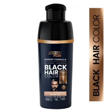 Softto Plus Expert Men Black Hair Color – Siyah 10 dakikada Etkili / Geliştirilmiş Formül / Doğal Görünüm