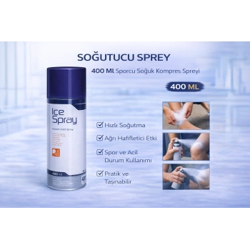 Soğutucu Sprey 400 Ml 1 Adet Sporcu Soğuk Kompres Spreyi