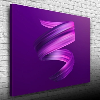 Soyut Mor Tonlarda Dekoratif Kanvas  Tablo 50 x 70