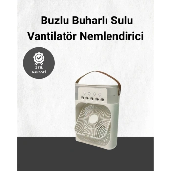 Spreyli Mini Masaüstü Fan | 500ML Su Hazneli, 3 Kademeli Soğutucu