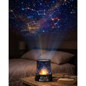 Star Projektör Gece Lambası Tavana Yıldız Yansıtan LED Işık