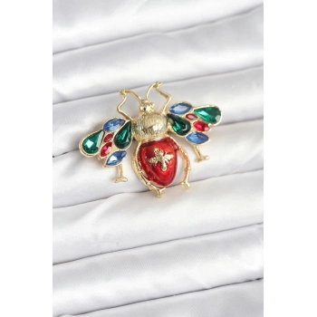 Süslü Arı Model Broş
