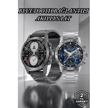 Suya Dayanıklı Dokunmatik Akıllı Saat Bluetooth 5.0, Sesli Asistan ve Sağlık Takibi