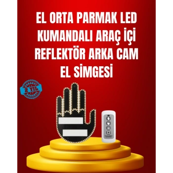 Suya Dayanıklı LED El Park Uyarı Cihazı Uzaktan Kumandalı 2025