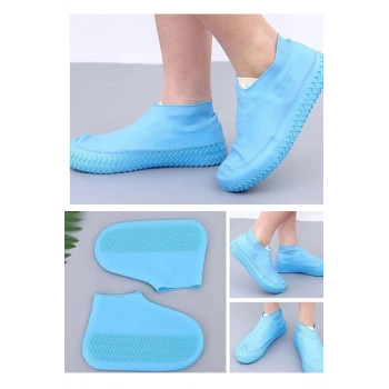 Suya Dayanıklı Silikon Ayakkabı Yağmurluğu - Ayakkabı Kılıfı Erkek