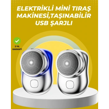 Taşınabilir, cep boyunda, şarjlı elektrikli tıraş makinesi