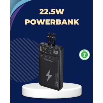 Taşınabilir Powerbank 22.5W Hızlı Şarj Destekli