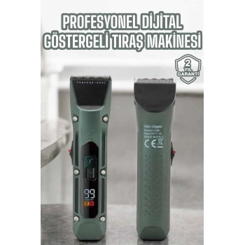 Tıraş Makinesi Dijital Göstergeli Turbo Motor Paslanmaz Çelik