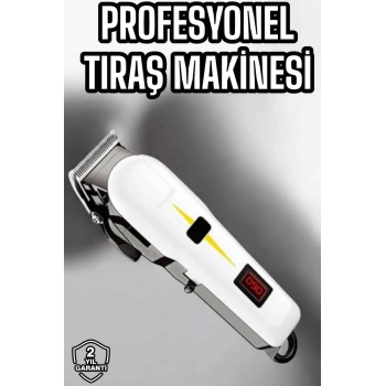 Tıraş Makinesi Profesyonel Saç Ve Sakal Kesme Milim Ayarlı Dijital Göstergeli