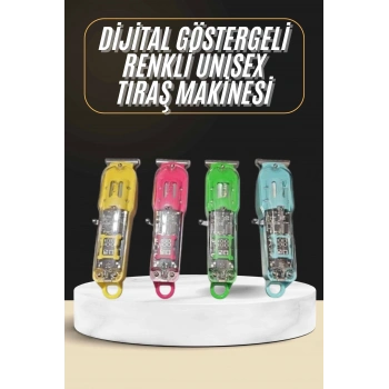 Tıraş Makinesi Renkli Dijital Göstergeli Epilasyon Öncesi Kısaltma Makinesi