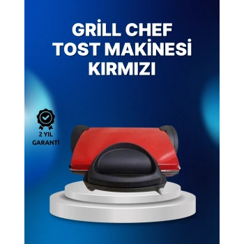 Tost Makinesi Kırmızı Döküm Plaka 6+ Dilim Çok Kapasiteli Izgara
