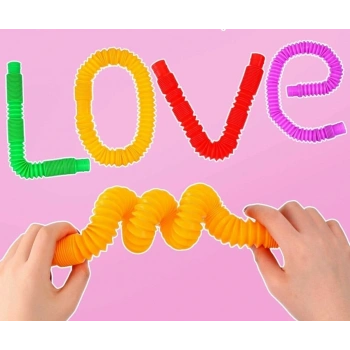 Tubes Anti Stres Duyusal Oyuncak Bubble Fidget  (4 Adet )