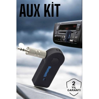 Tüm Araçlara Uyumlu Aux Car Bluetooth Kablosuz Araç Bağlantı Kiti