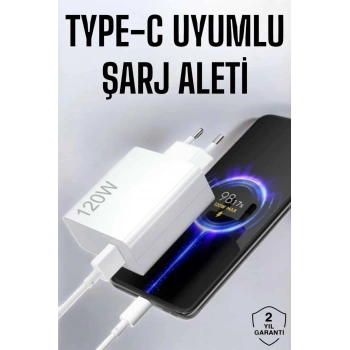 Type-C 120W Şarj Aleti Hızlı Şarj Turbo