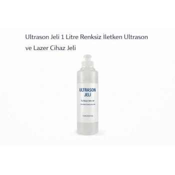 Ultrason Jeli 1 Litre Renksiz İletken Ultrason ve Lazer Cihaz Jeli 1 ADET