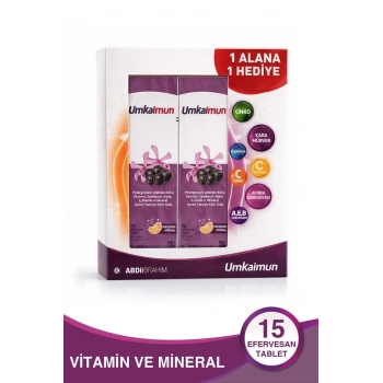 Umkaimun 15 Efervesan Tablet - 1+1 İkincisi Hediye