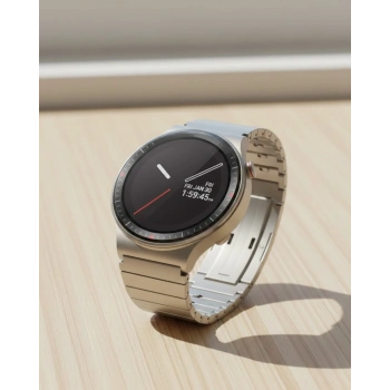 Uzun Pil Ömürlü AMOLED Akıllı Saat Torch Işıklı