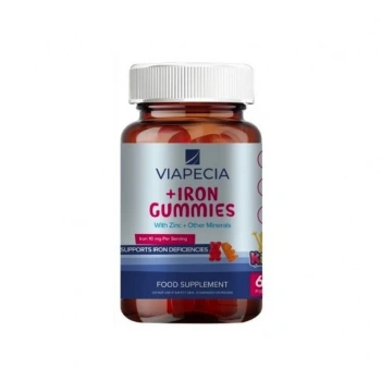 Viapecia Iron ve Multivitamin Demir Gummies 60 Tablet