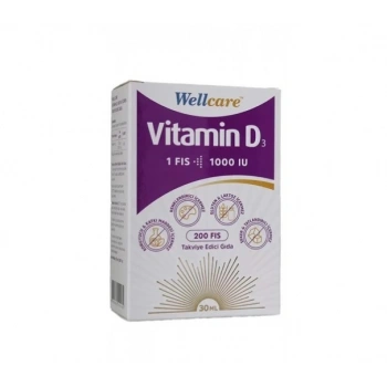 Wellcare Vitamin D3 1000 IU 30 ml