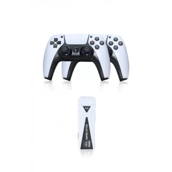 Y5 64GB Android Dual Pad 4K Game Stick - Beyaz